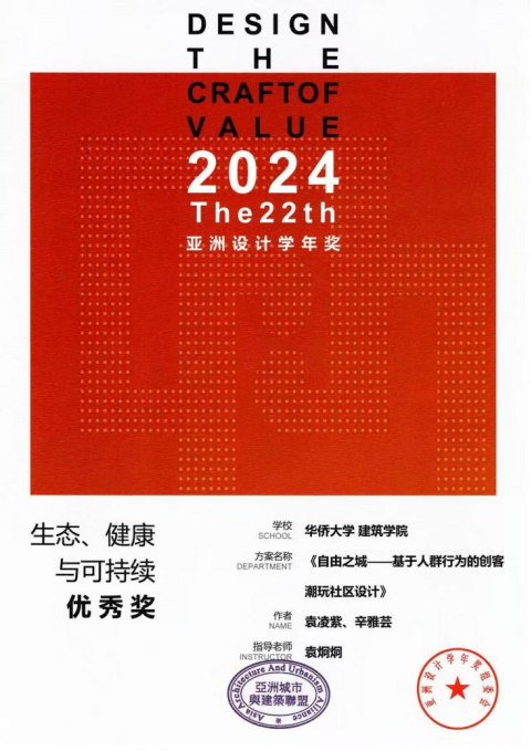 亚洲设计年鉴 2024 优秀奖证书